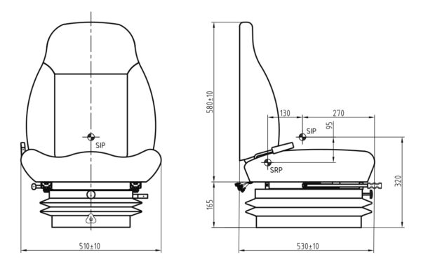 LGV90/C1 Air suspension seat - Image 6