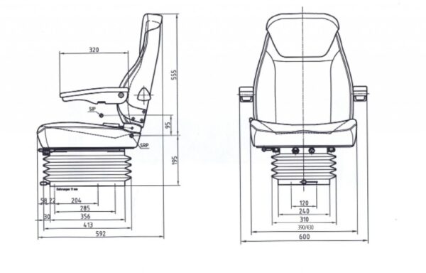 LGV84/C1 SM Air suspension seat - Image 3