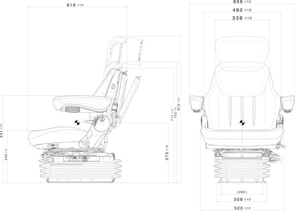 Rancher Std air seat - Image 6