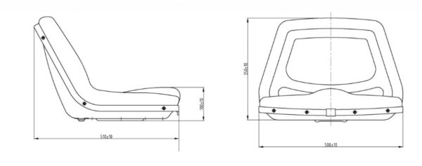 Mi560 Static seat pan - Image 2