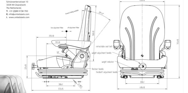 MGV55 Mechanical suspension seat - Image 9